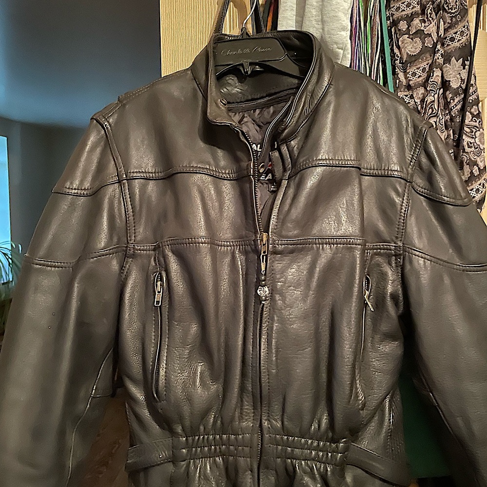 Woman’s leather riding jacket